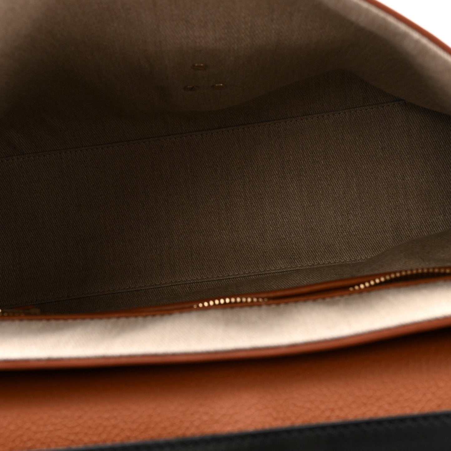 Grained Calfskin Large Penelope Shoulder Bag Caramel