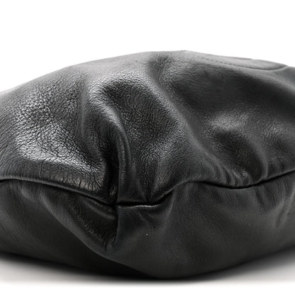 Lambskin Large Soft and Chain Hobo Black