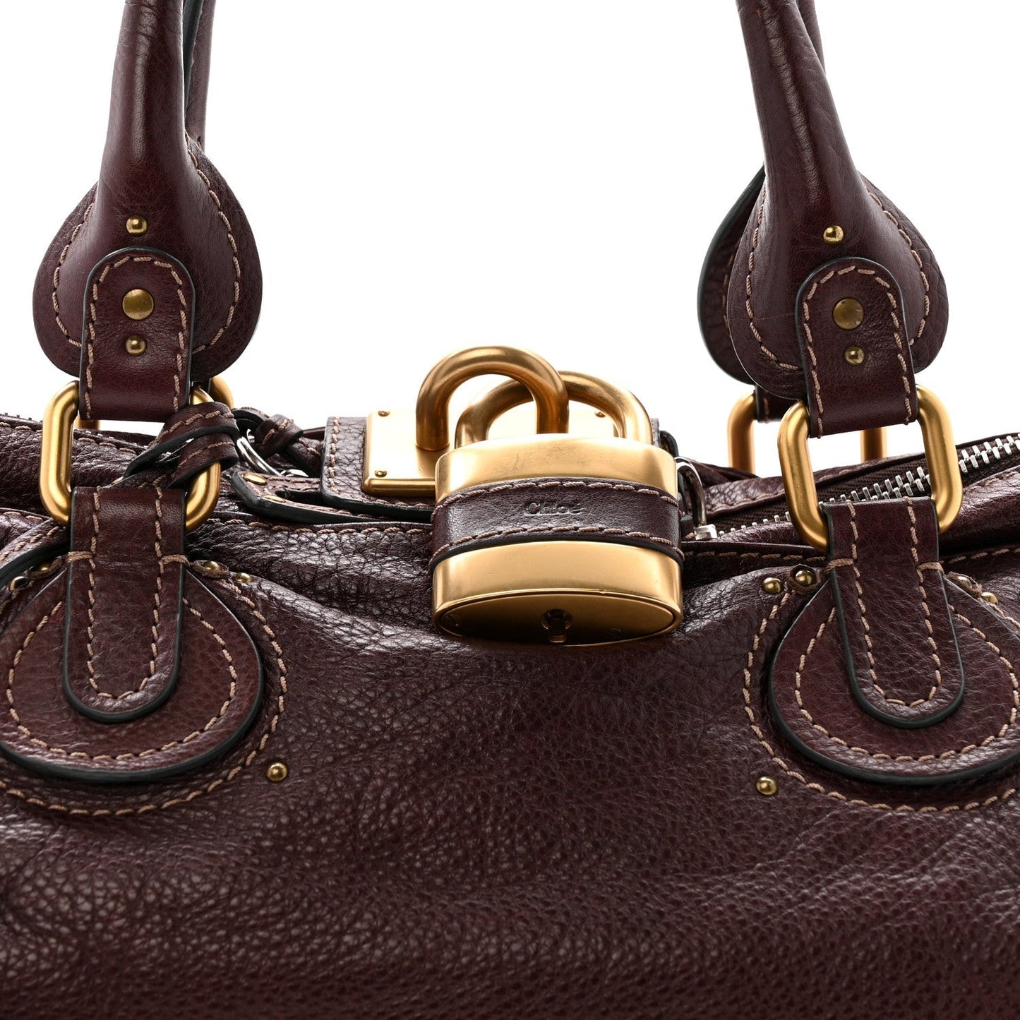 Calfskin Medium Paddington Satchel Chocolate