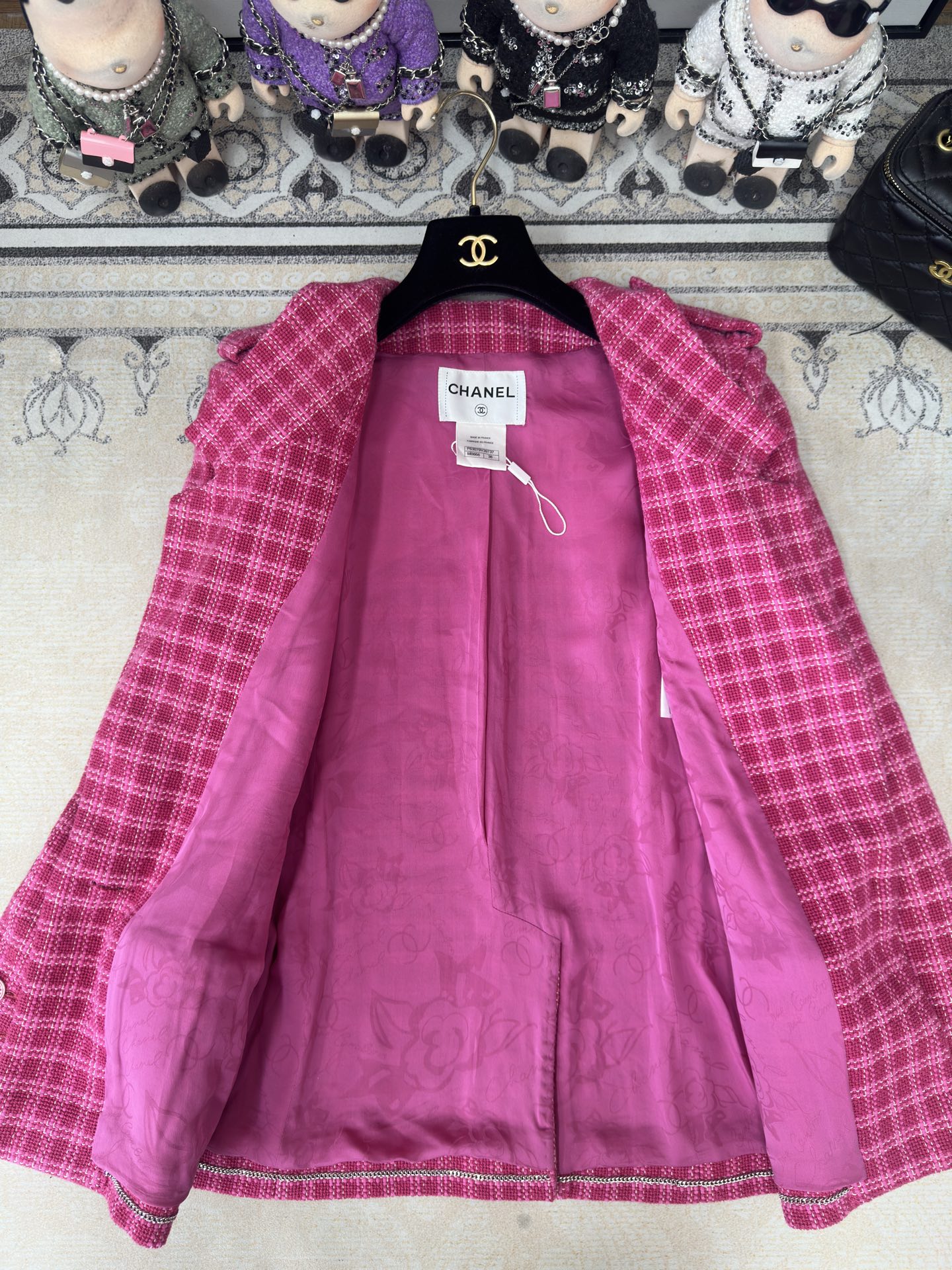 CC Tweed Jacket Dack Pink Cotton 251875