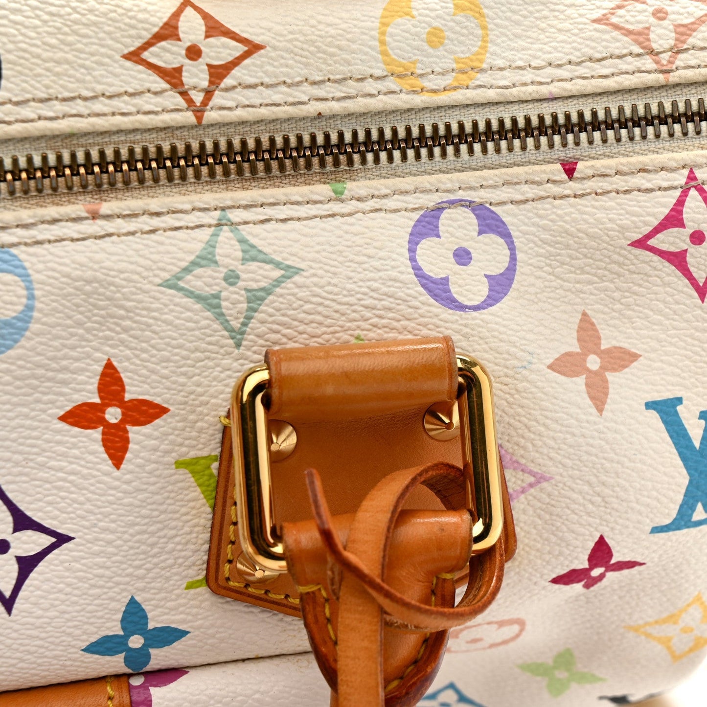 Monogram Multicolor Speedy 30 White