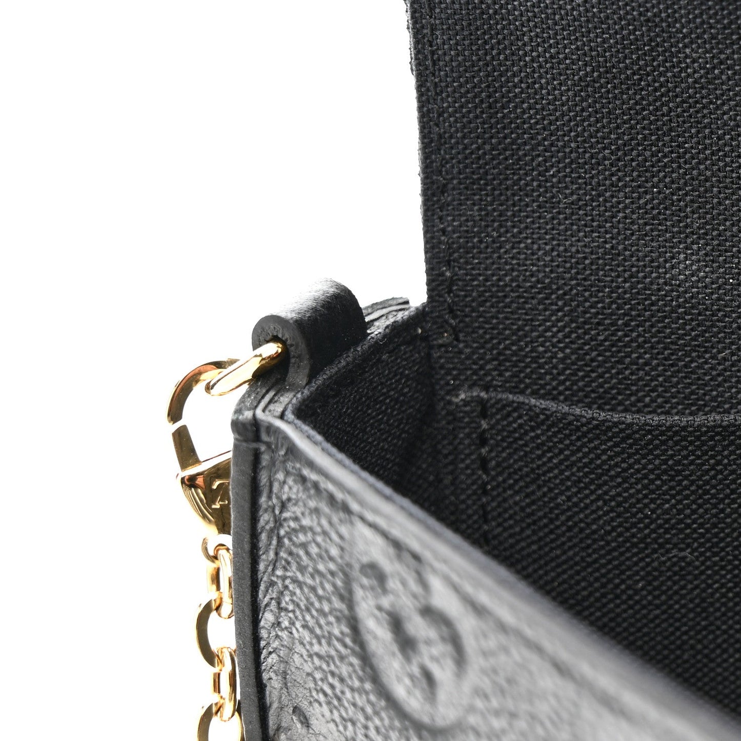 Empreinte Pochette Felicie Chain Wallet Black
