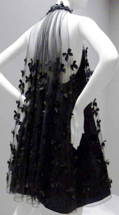 formaldressy--Black Exquisite Butterfly Short Tulle Beautiful Suspender Homecoming Dress gh5692