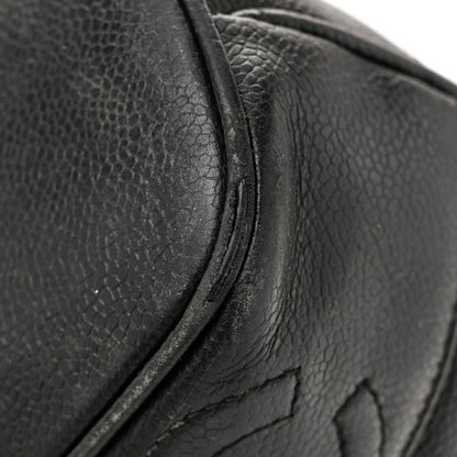 Caviar Triple CC Shoulder Bag Black