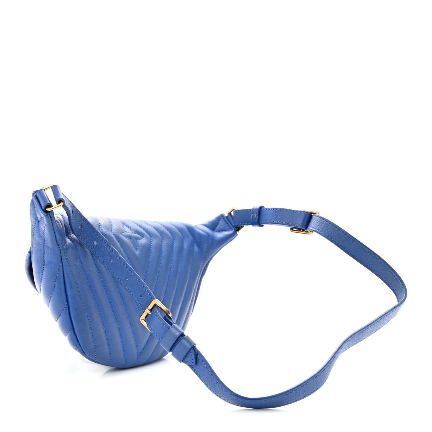 Calfskin New Wave Bumbag Blue Neon