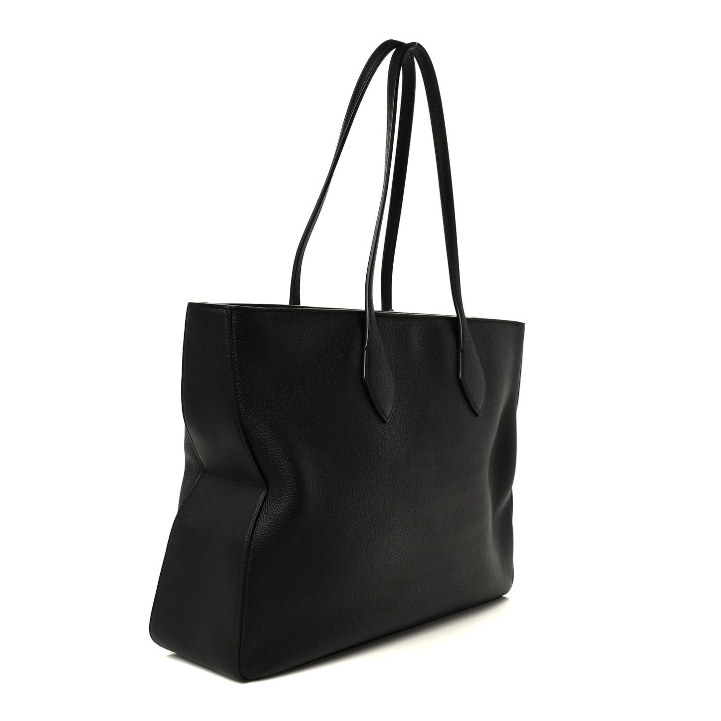 Grained Calfskin Medium Star Tote Black