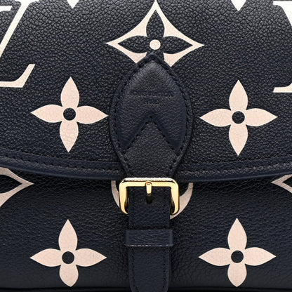 Empreinte Giant Monogram Diane Navy Creme