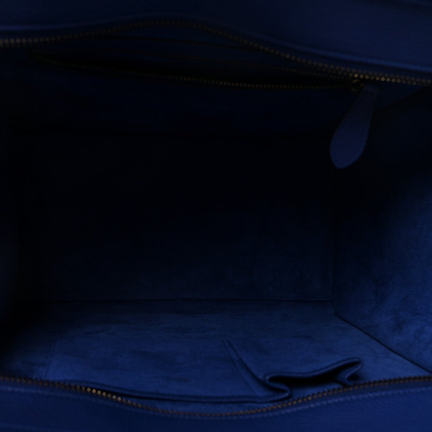 Drummed Calfskin Mini Luggage Indigo