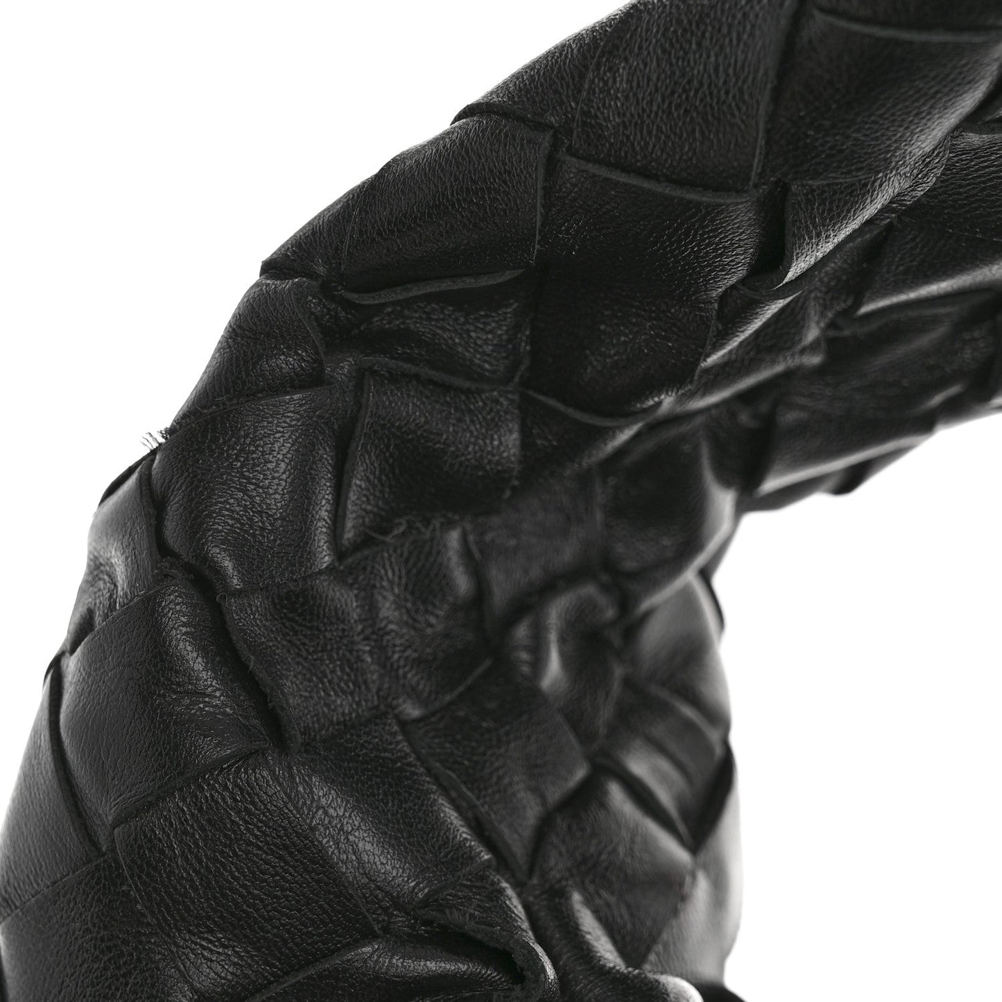 Calfskin Intrecciato Small Hop Black