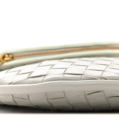 Nappa Intrecciato Small Gemelli Agate Grey Glacier