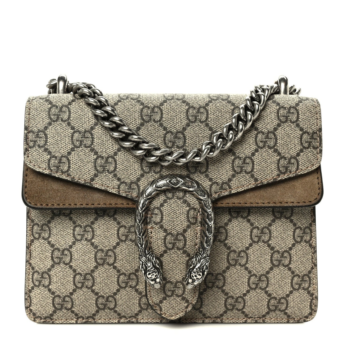 GG Supreme Monogram Mini Dionysus Shoulder Bag Taupe
