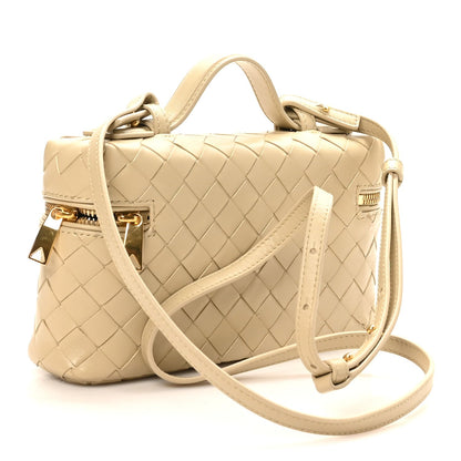 Calfskin Intrecciato Bang Bang Vanity Case Ecru