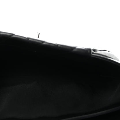 Lambskin Quilted Fold Up Again Clutch Black