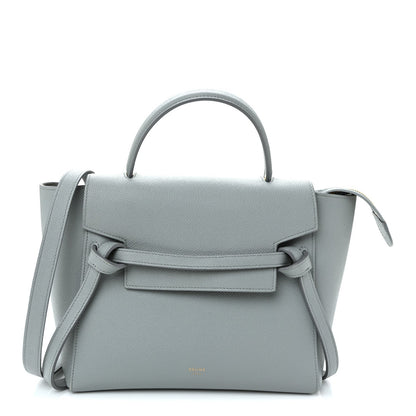 Grained Calfskin Micro Belt Bag Cloud