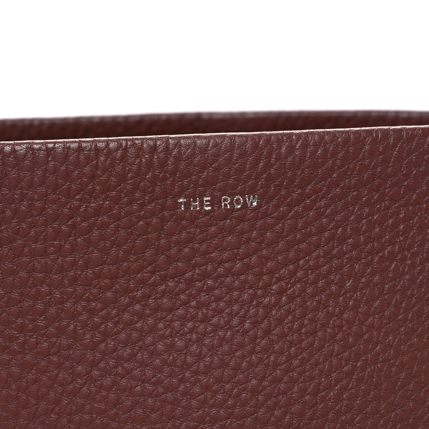 Grained Calfskin Small N/S Park Tote Burnt Wood