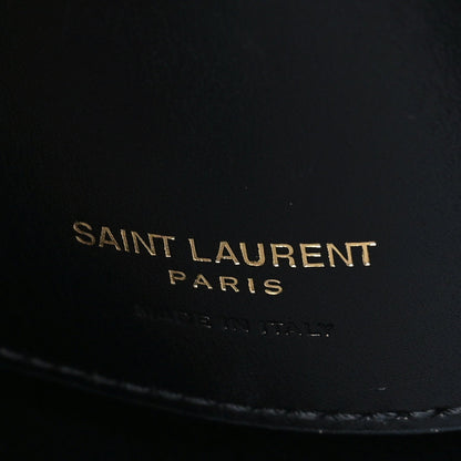 Smooth Shiny Calfskin Monogram Le 37 Bucket Bag Black