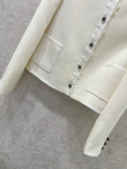 DIOR 25S SILK-BLEND KNIT JACKET STYLE 173