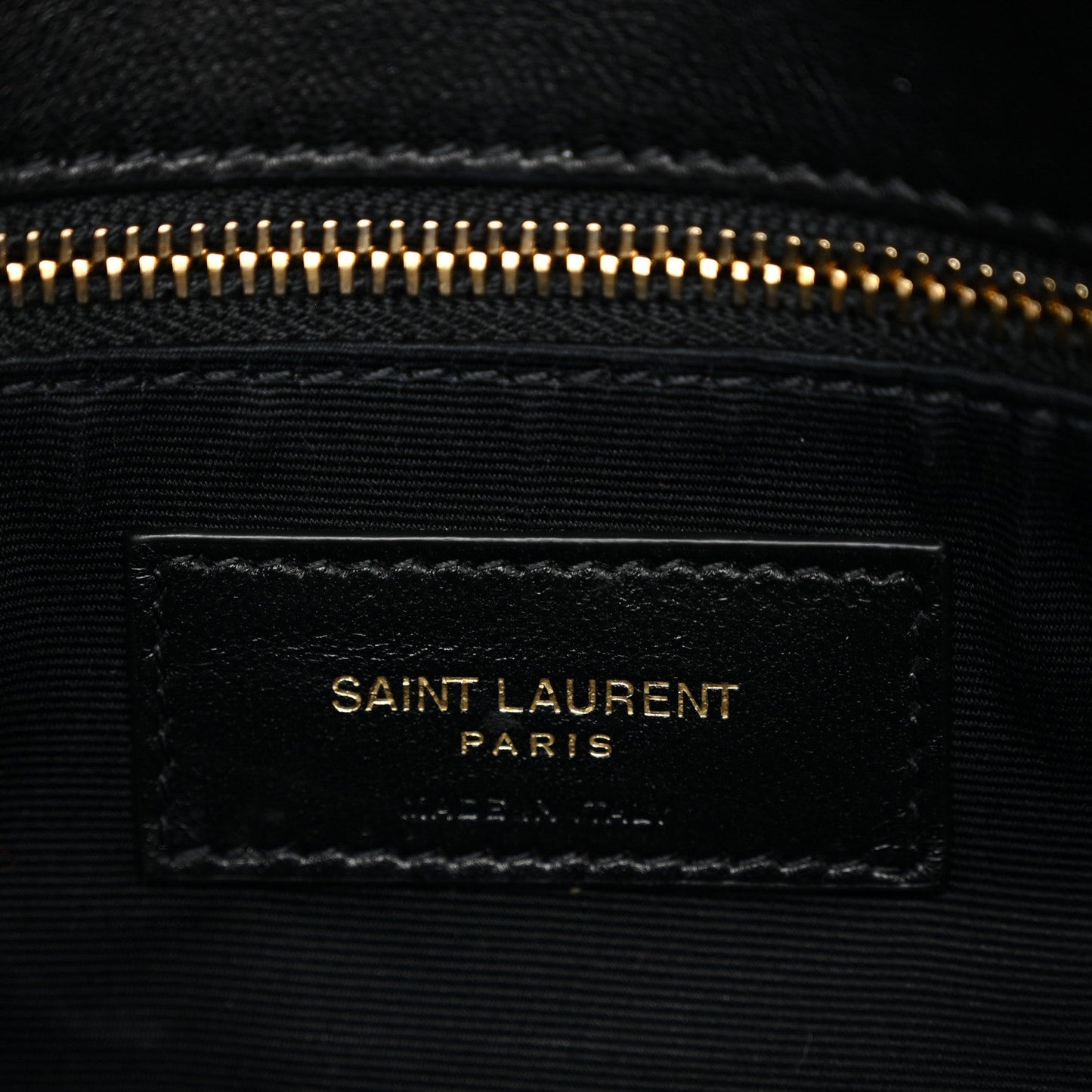 Lambskin Quilted Toy Loulou Puffer Monogram Chain Satchel Black