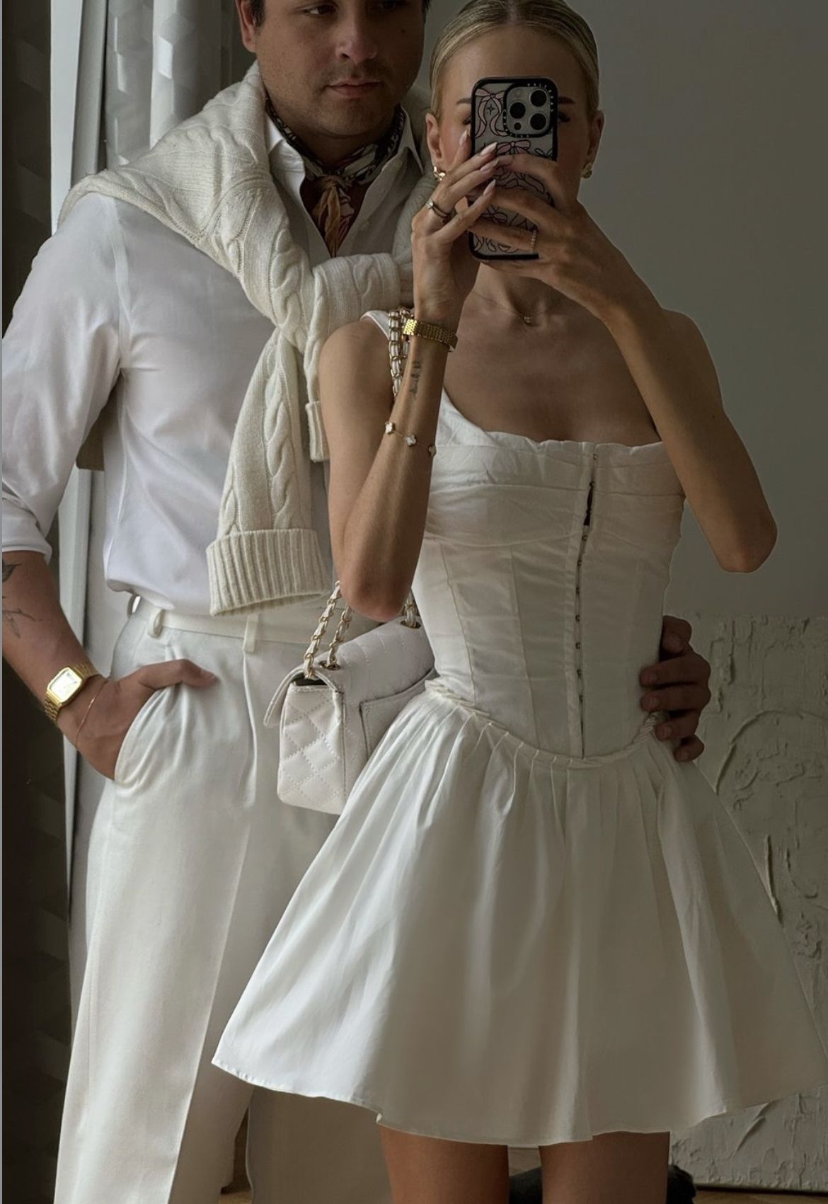 formaldressy-White Short Satin Homecoming Dress Birthday Dress gh5280