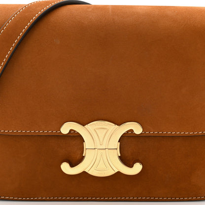 Nubuck Calfskin Teen Triomphe Camel