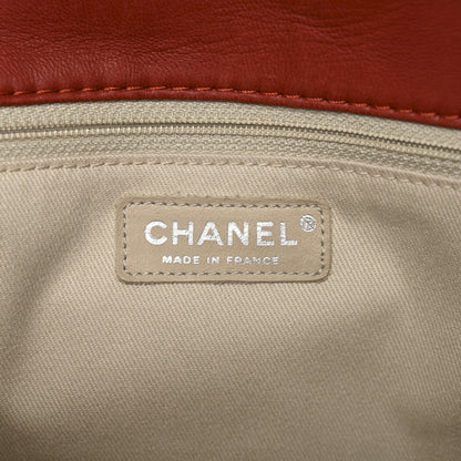 Lambskin Quilted Large Soft Touch Flap Dark Ochre