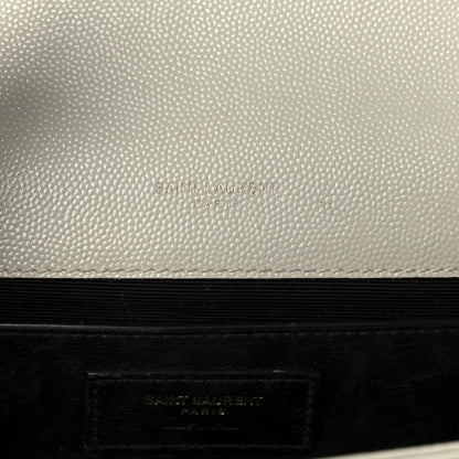 Grain De Poudre Medium Classic Monogram Kate Satchel Crema Soft