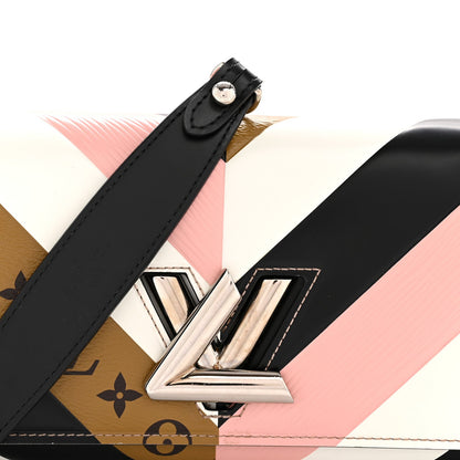 Epi Reverse Monogram Twist Chain Wallet Rose Ballerine