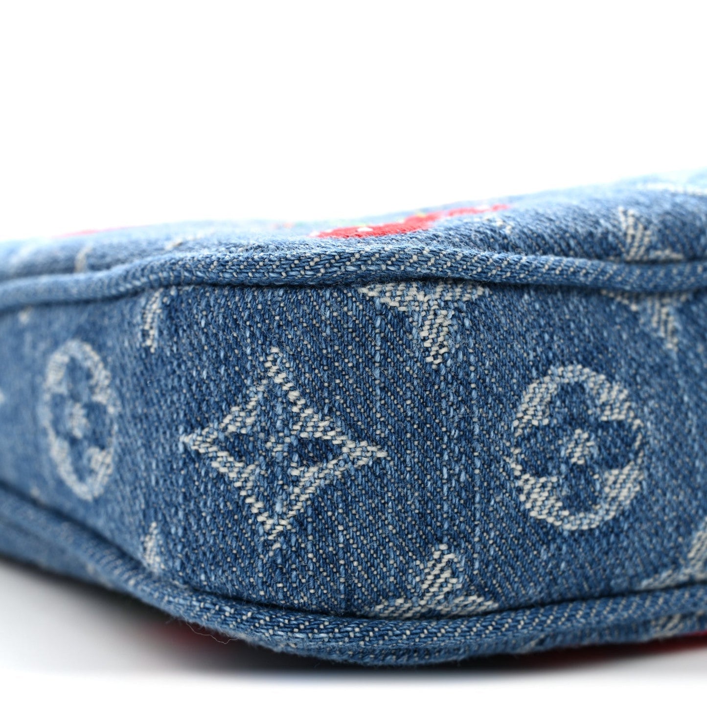 LV X TM Monogram Denim Cerises Pochette Accessories Blue
