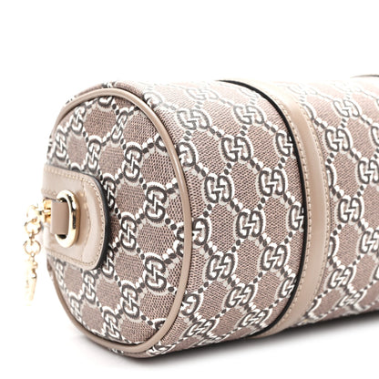 GG Shadow Monogram Ophidia Top Handle Bowler Bag Taupe