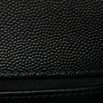 Caviar Quilted Small Boy Flap Black