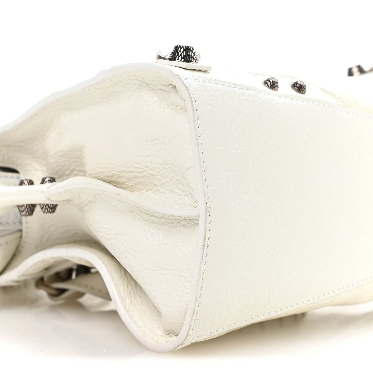 Agneau Arena Neo Cagole Handbag XS Optic White