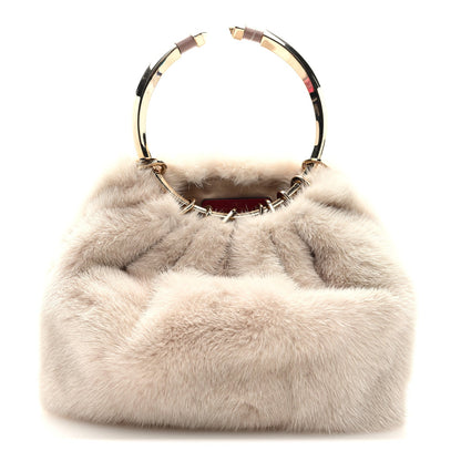 Mink Fur Clutch Pink