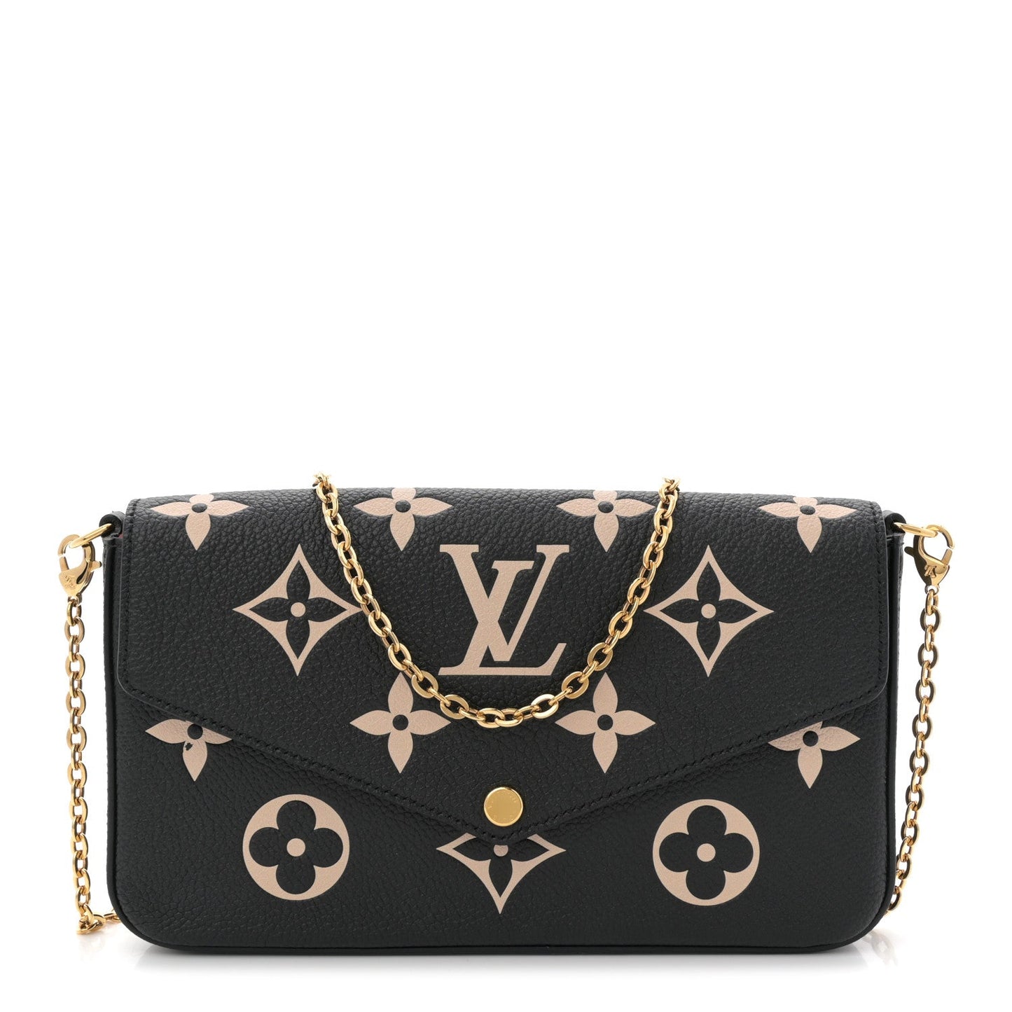 Empreinte Monogram Giant Felicie Pochette Black Beige