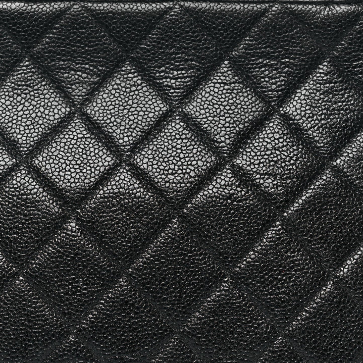 Caviar Quilted Frame Shoulder Bag Black