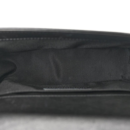 Lambskin Quilted Small Boy Flap Black