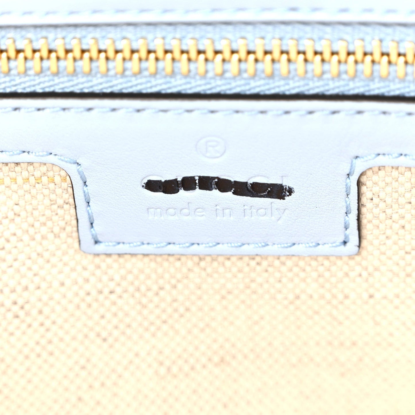 Roxy Calfskin Medium Blondie Top Handle Bag Cloudy Blue
