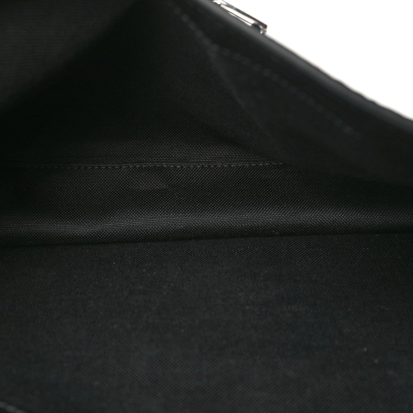 Calfskin Web Medium Business Case Black