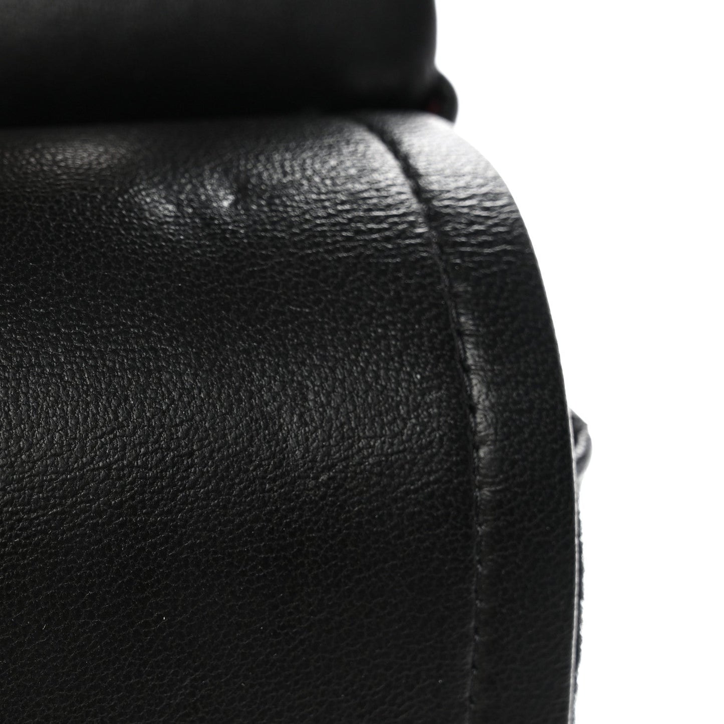 Lambskin Quilted Jumbo Double Flap Black