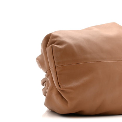 Smooth Butter Calf The Pouch Oversized Clutch Cammello