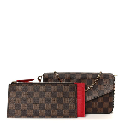 Damier Ebene Pochette Felicie Chain Wallet