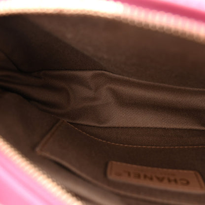 Goatksin Quilted Casual Trip Waist Bag Pink
