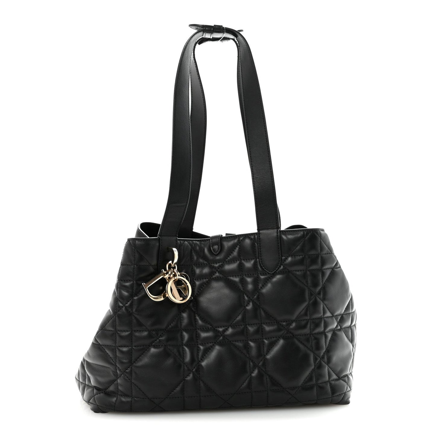 Calfskin Macrocannage Medium Toujours Black