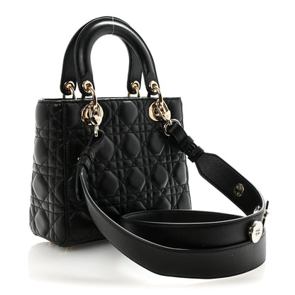Lambskin Cannage Small My ABCDior Lady Dior Black