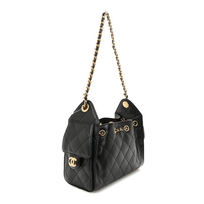 Caviar Quilted Mini Chanel 25 Handbag Black