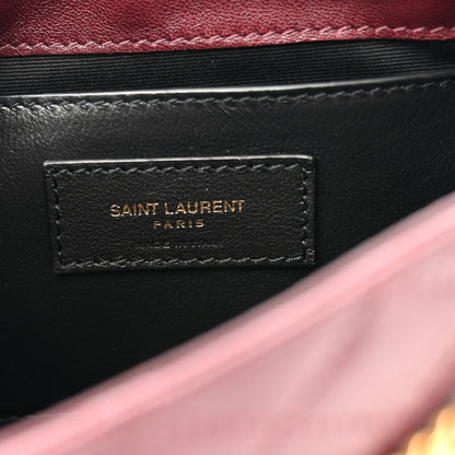 Lambskin Quilted Monogram Mini Nolita Hot Wine