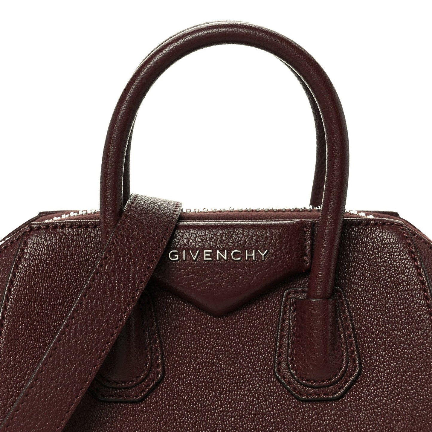 Sugar Goatskin Mini Antigona Oxblood