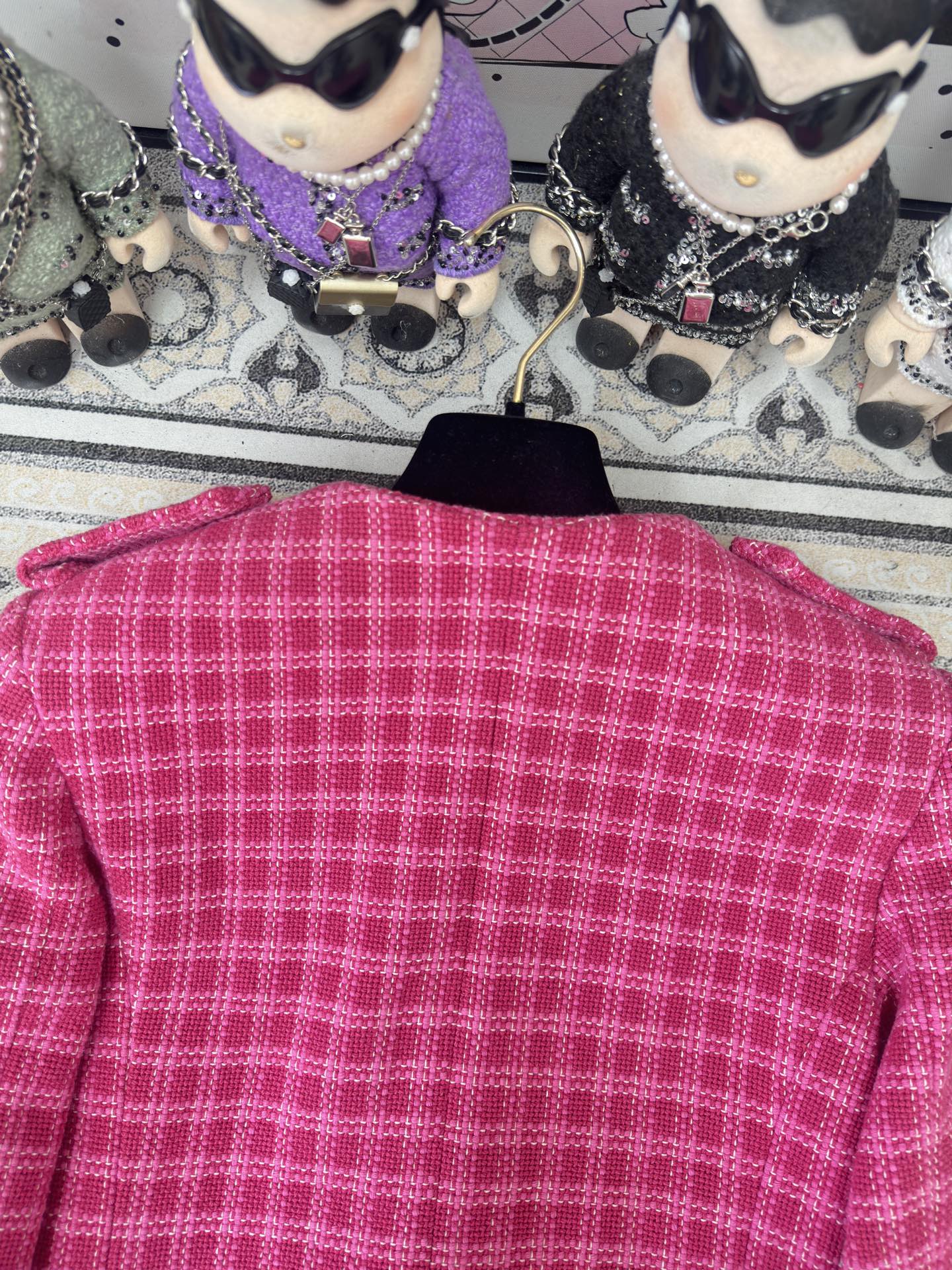 CC Tweed Jacket Dack Pink Cotton 251875