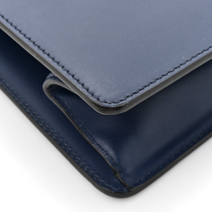 Calfskin Medium Sylvie Top Handle Bag Blue