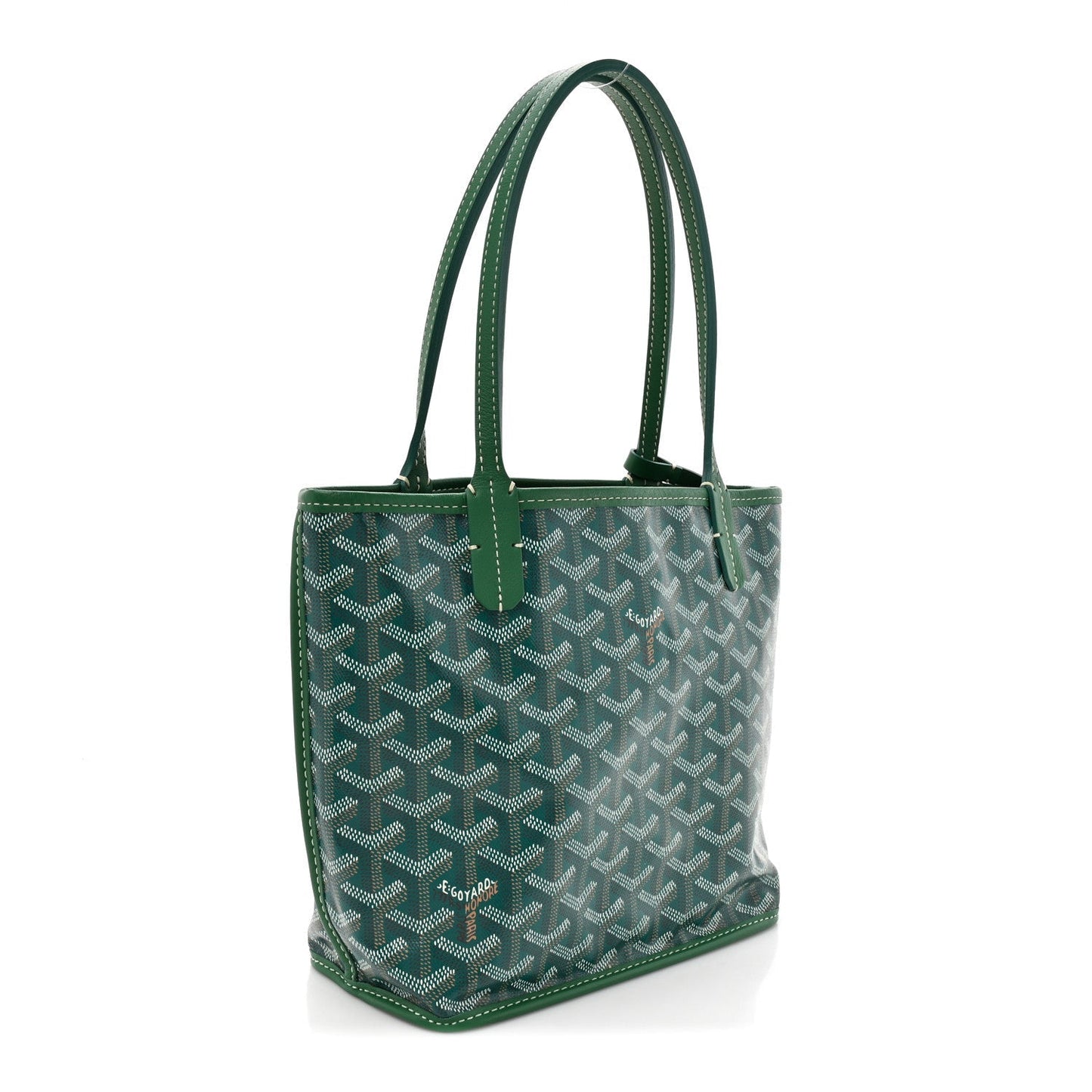 Goyardine Reversible Mini Anjou Green