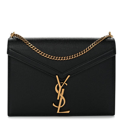 Grain De Poudre Monogram Cassandra Clasp Bag Black